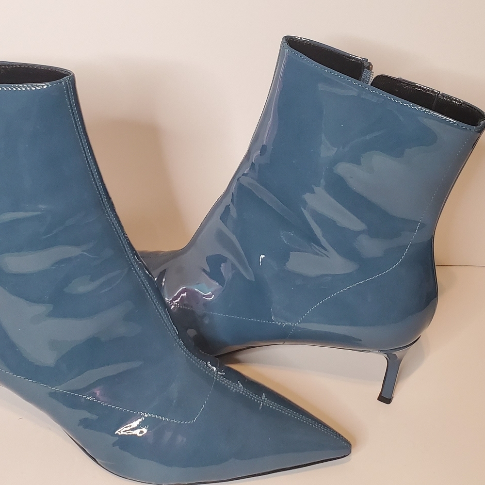 Patent Leather Booties